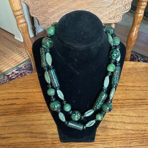 Green Trader Bead Necklace
